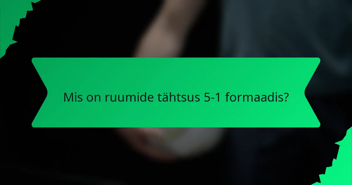 Mis on ruumide tähtsus 5-1 formaadis?